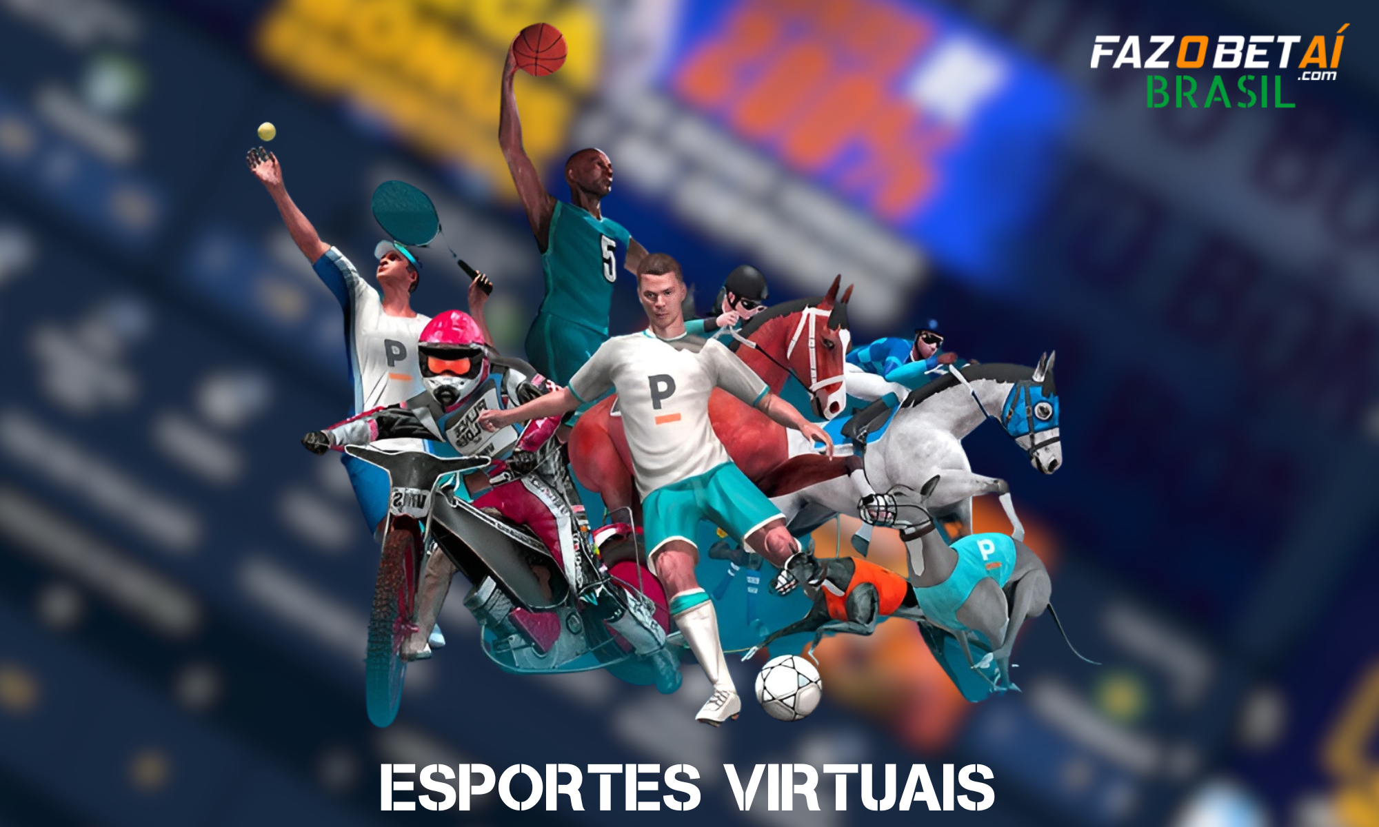 Um grande número de esportes virtuais está disponível para apostas no Fazobetai